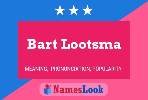 Постер имени Bart Lootsma