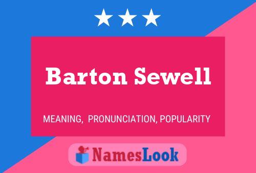 Постер имени Barton Sewell