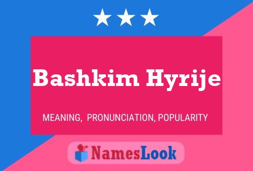 Постер имени Bashkim Hyrije