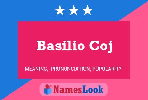 Постер имени Basilio Coj