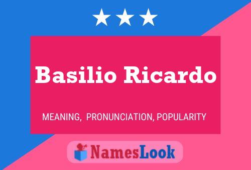 Постер имени Basilio Ricardo