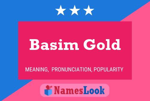 Постер имени Basim Gold