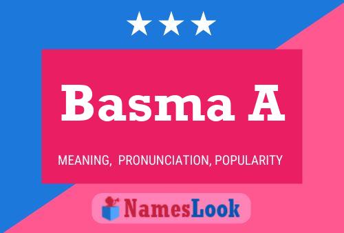 Постер имени Basma A