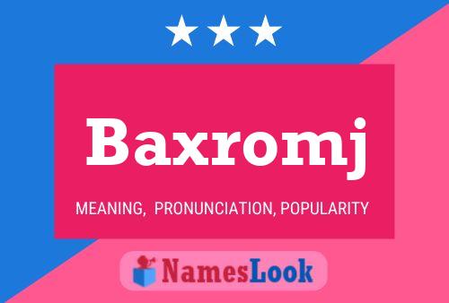 Постер имени Baxromj