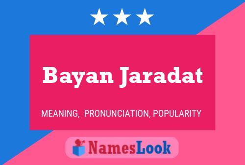 Постер имени Bayan Jaradat