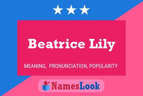 Постер имени Beatrice Lily