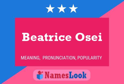 Постер имени Beatrice Osei