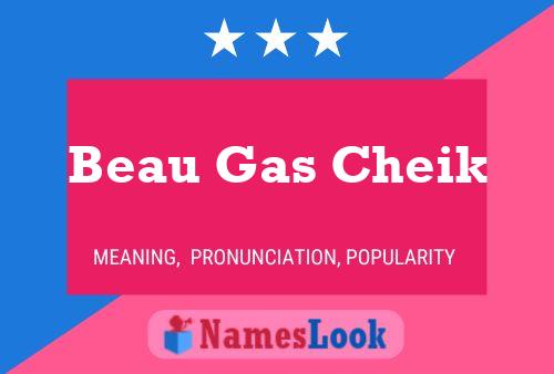 Постер имени Beau Gas Cheik