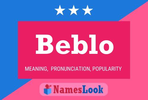 Постер имени Beblo