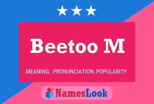 Постер имени Beetoo M