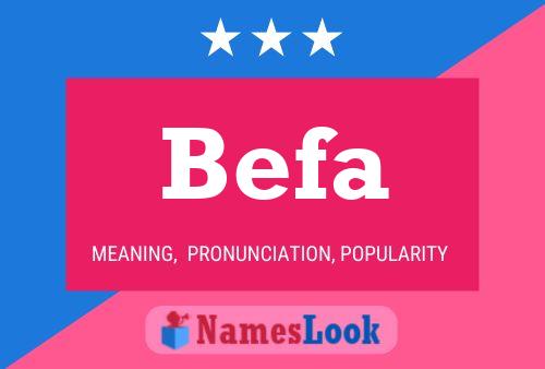 Постер имени Befa