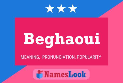 Постер имени Beghaoui