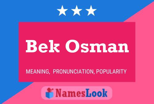 Постер имени Bek Osman