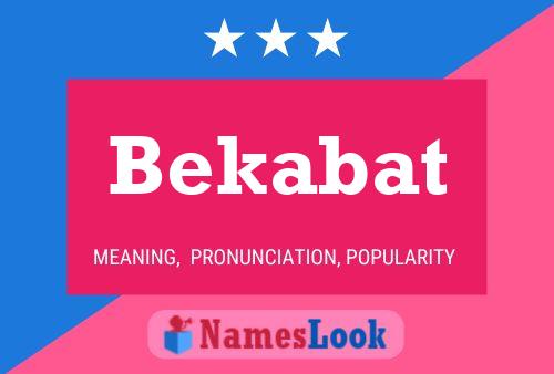 Постер имени Bekabat