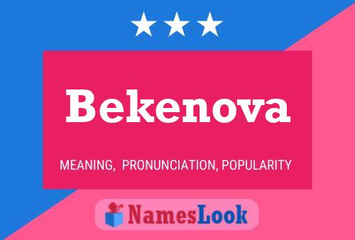 Постер имени Bekenova