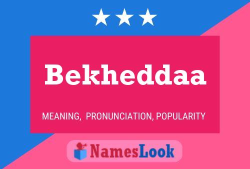 Постер имени Bekheddaa