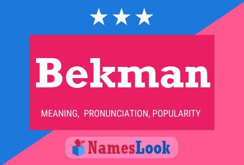 Постер имени Bekman