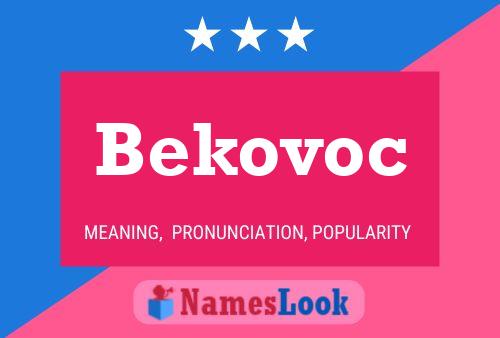 Постер имени Bekovoc