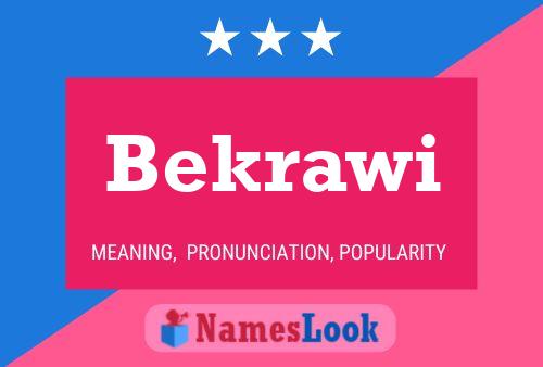 Постер имени Bekrawi