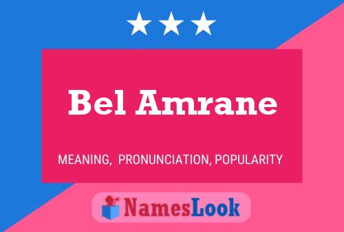 Постер имени Bel Amrane