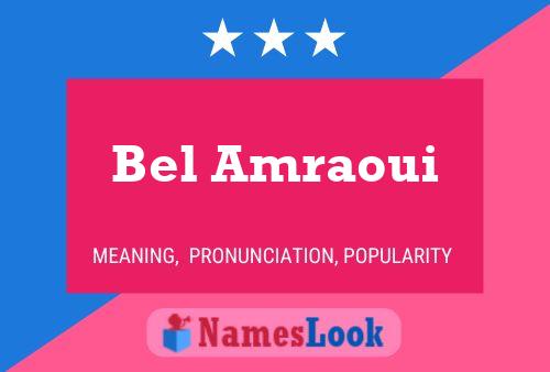 Постер имени Bel Amraoui