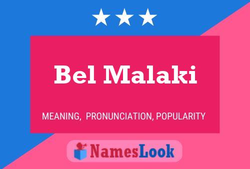 Постер имени Bel Malaki