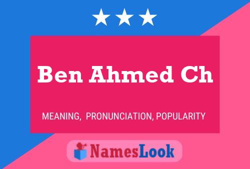 Постер имени Ben Ahmed Ch