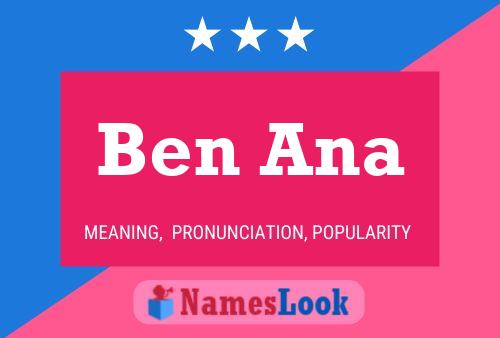 Постер имени Ben Ana