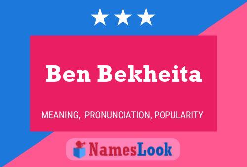 Постер имени Ben Bekheita