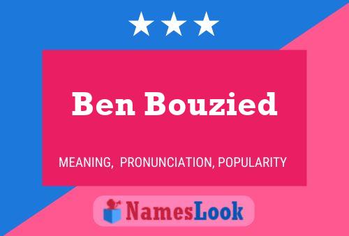 Постер имени Ben Bouzied