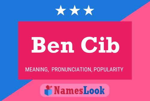 Постер имени Ben Cib