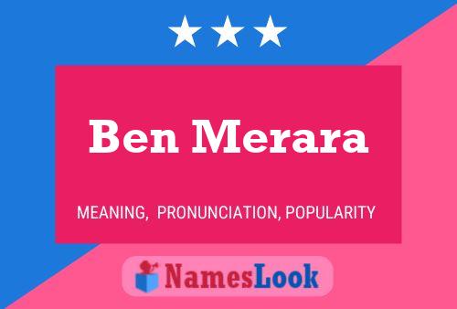 Постер имени Ben Merara