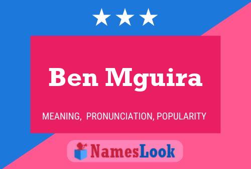 Постер имени Ben Mguira