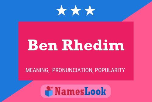 Постер имени Ben Rhedim