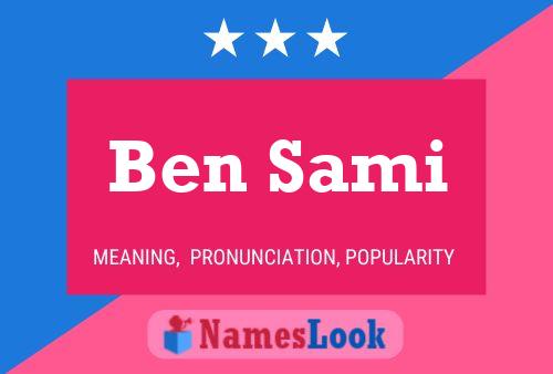 Постер имени Ben Sami