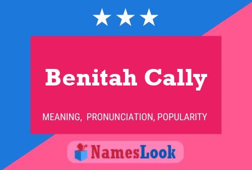 Постер имени Benitah Cally