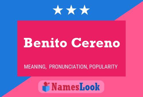 Постер имени Benito Cereno