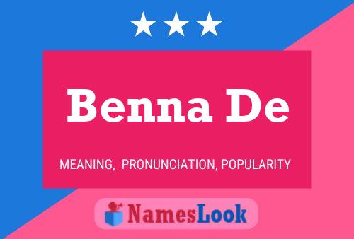 Постер имени Benna De