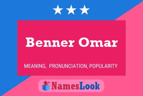 Постер имени Benner Omar