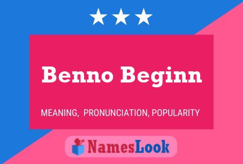 Постер имени Benno Beginn