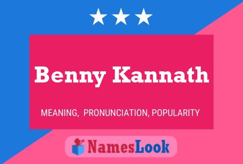 Постер имени Benny Kannath