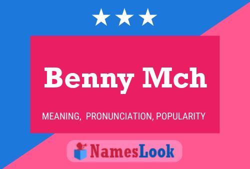 Постер имени Benny Mch