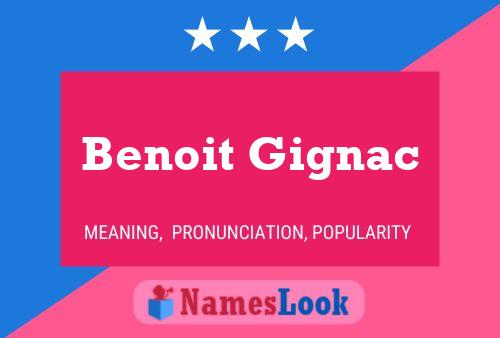 Постер имени Benoit Gignac