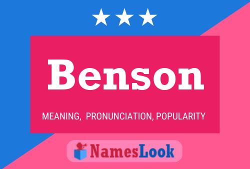 Постер имени Benson