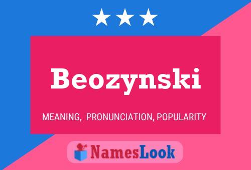 Постер имени Beozynski