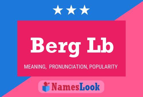 Постер имени Berg Lb