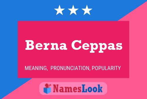 Постер имени Berna Ceppas