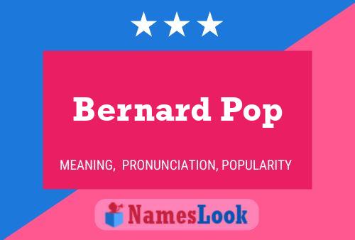 Постер имени Bernard Pop