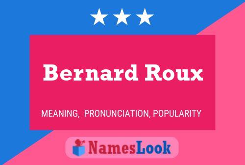 Постер имени Bernard Roux