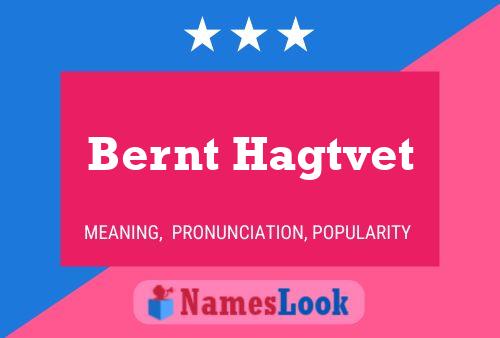 Постер имени Bernt Hagtvet